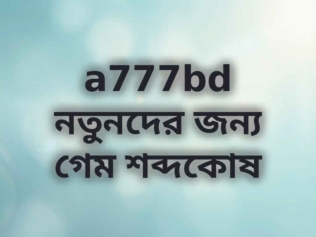 ক্যাসিনো টার্মস গাইড